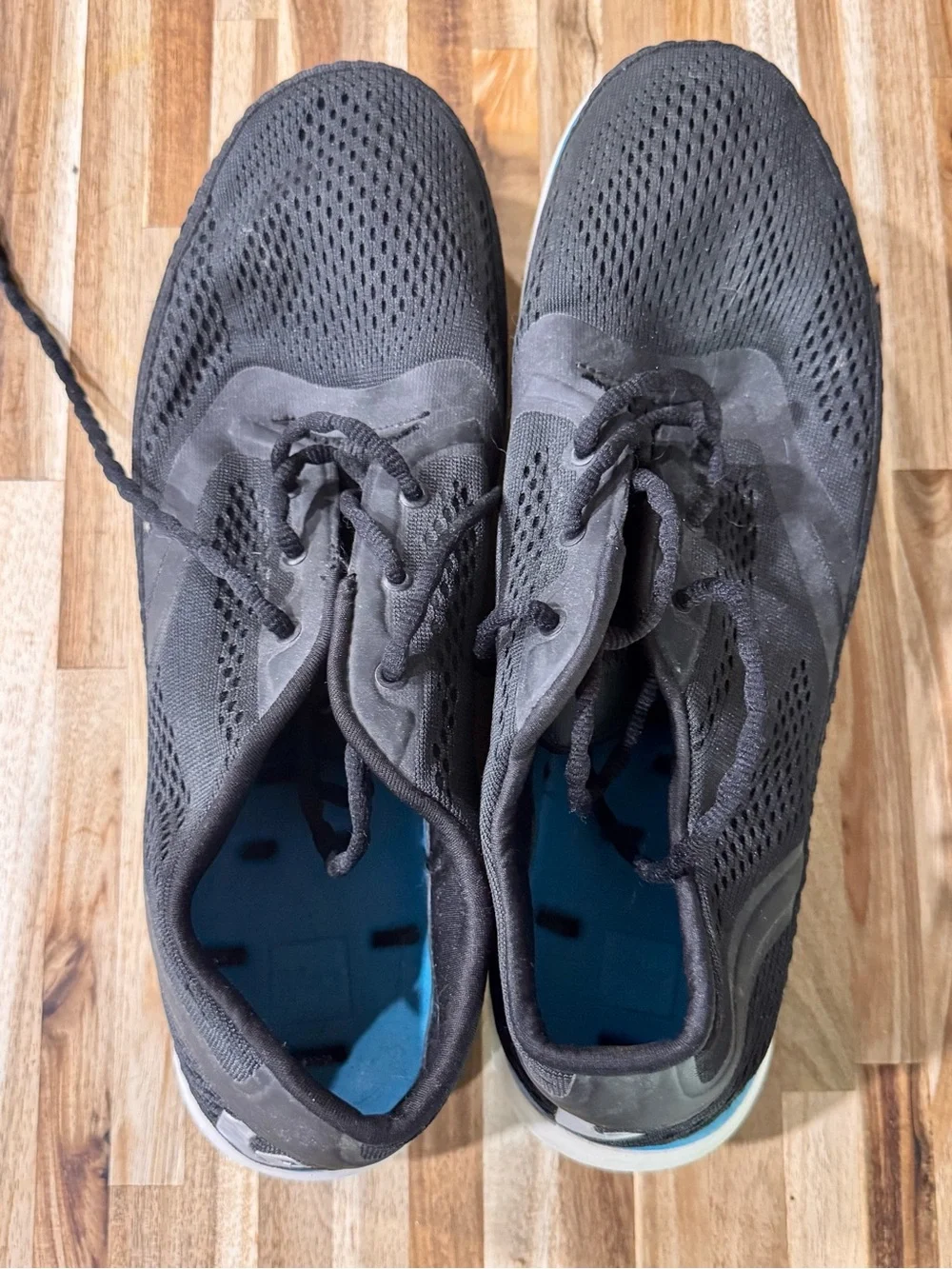 Quiksilver Black Knit Water Sneakers with Blue Accent 13